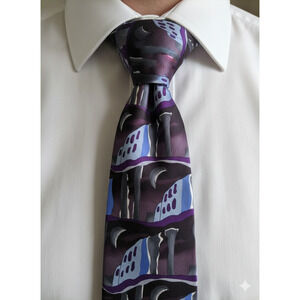 J. Garcia 1996 silk tie - Collection Fourteen 14 - Virtual Reality - 57.5"